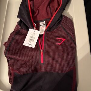 Gymshark V5 Onyx Red Hoodie